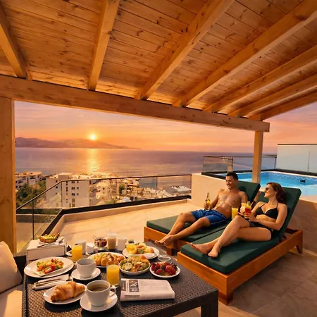 דירה Coastal Retreat Paradise And Sunset View From The Private Pool