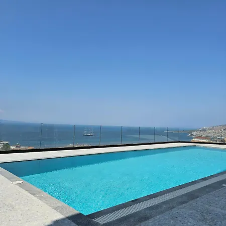 Coastal Retreat Paradise And Sunset View From The Private Pool Sarandë