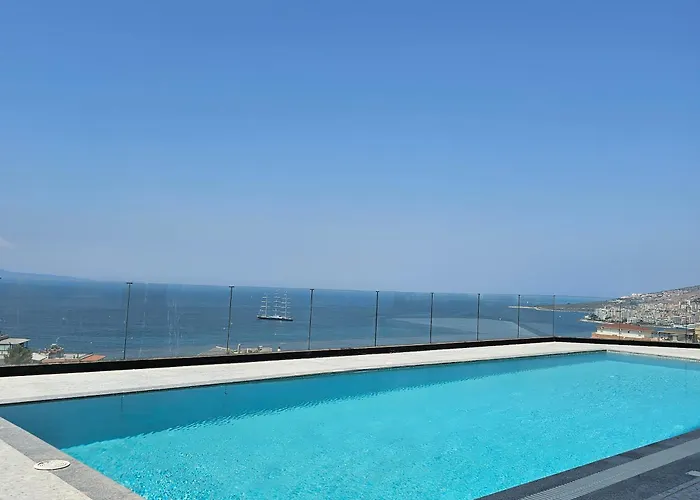 Coastal Retreat Paradise And Sunset View From The Private Pool Sarandë